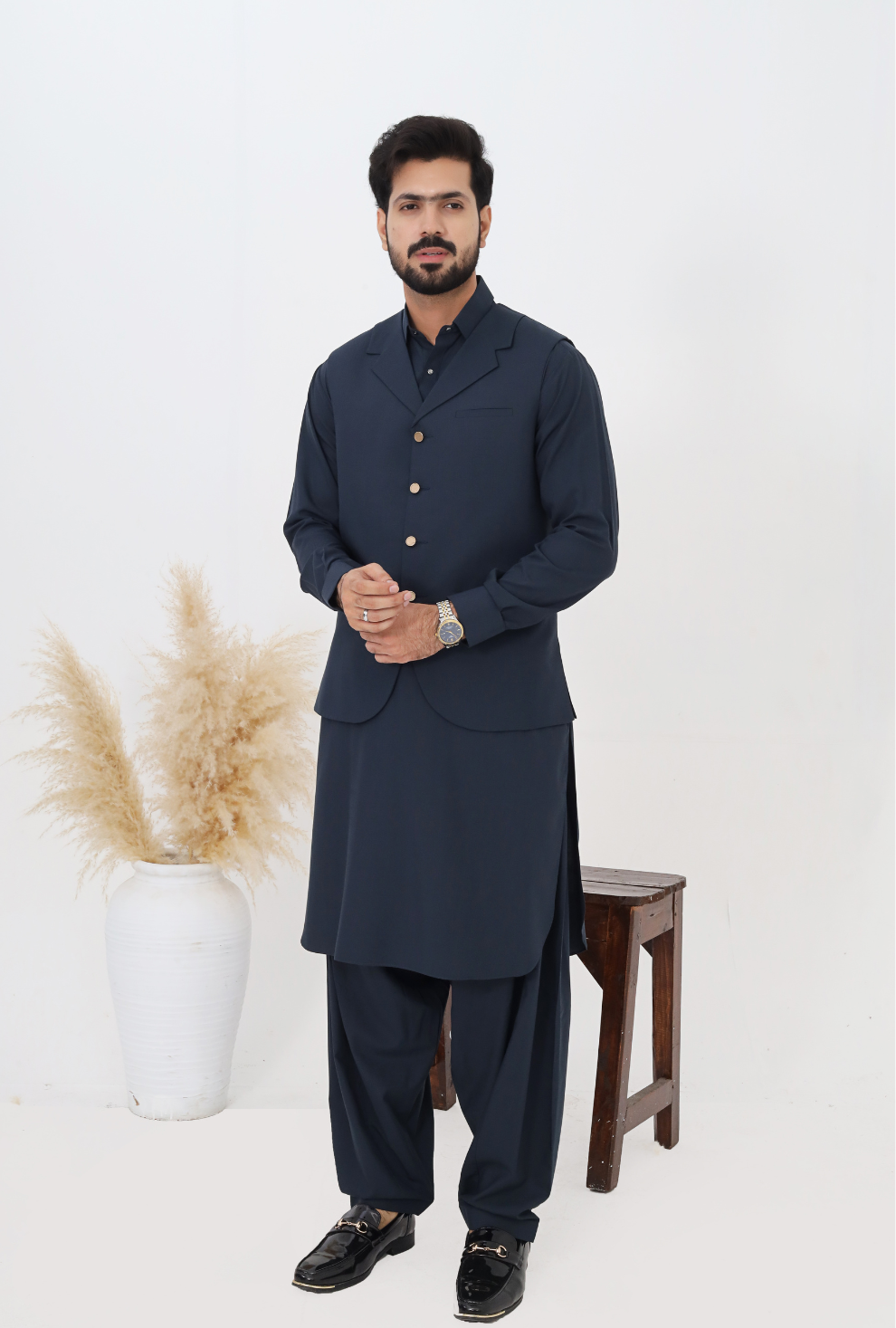 Mens 3pcs Kurta Shalwar